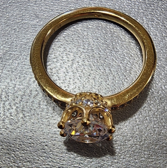 Pandora Clear Sparkling Crown Solitaire Ring - Picture 9 of 12